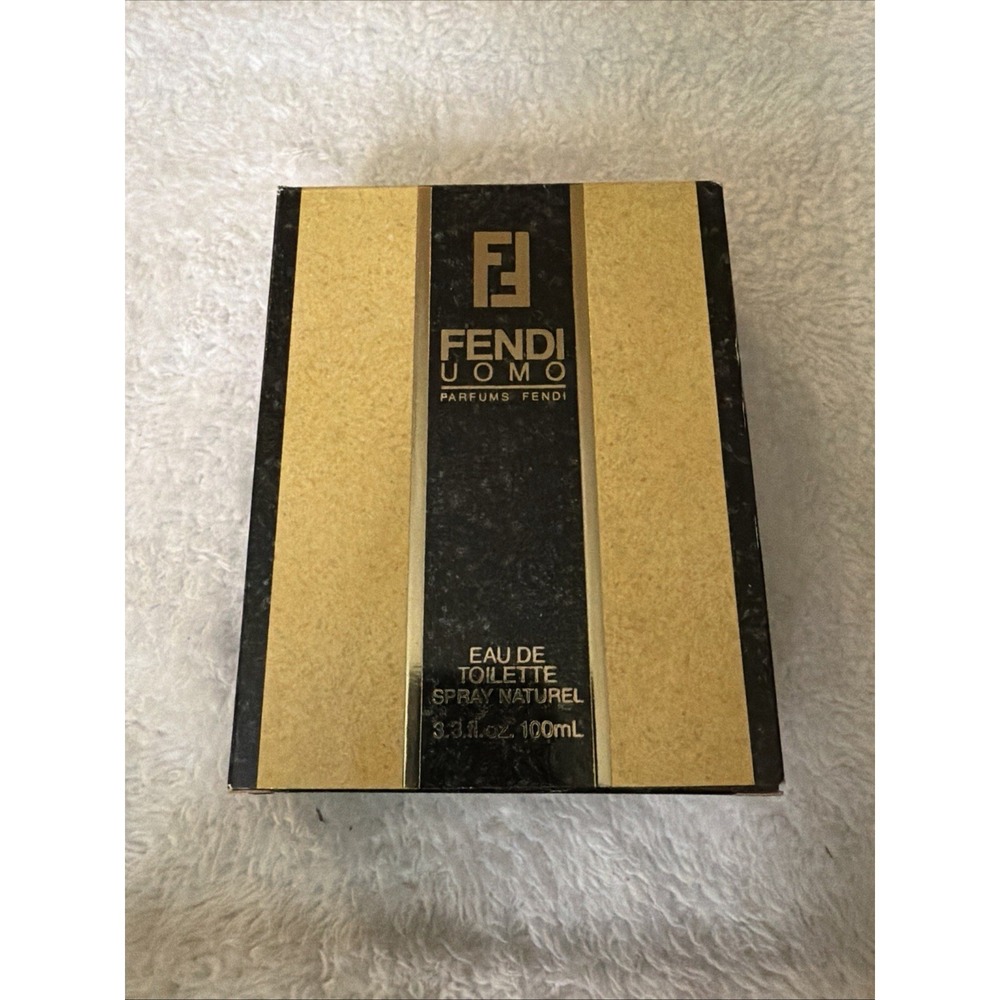 FENDI UOMO EDT Cologne Spray Natural 3.3oz 100ml Extremely Rare NIB VTG NOS